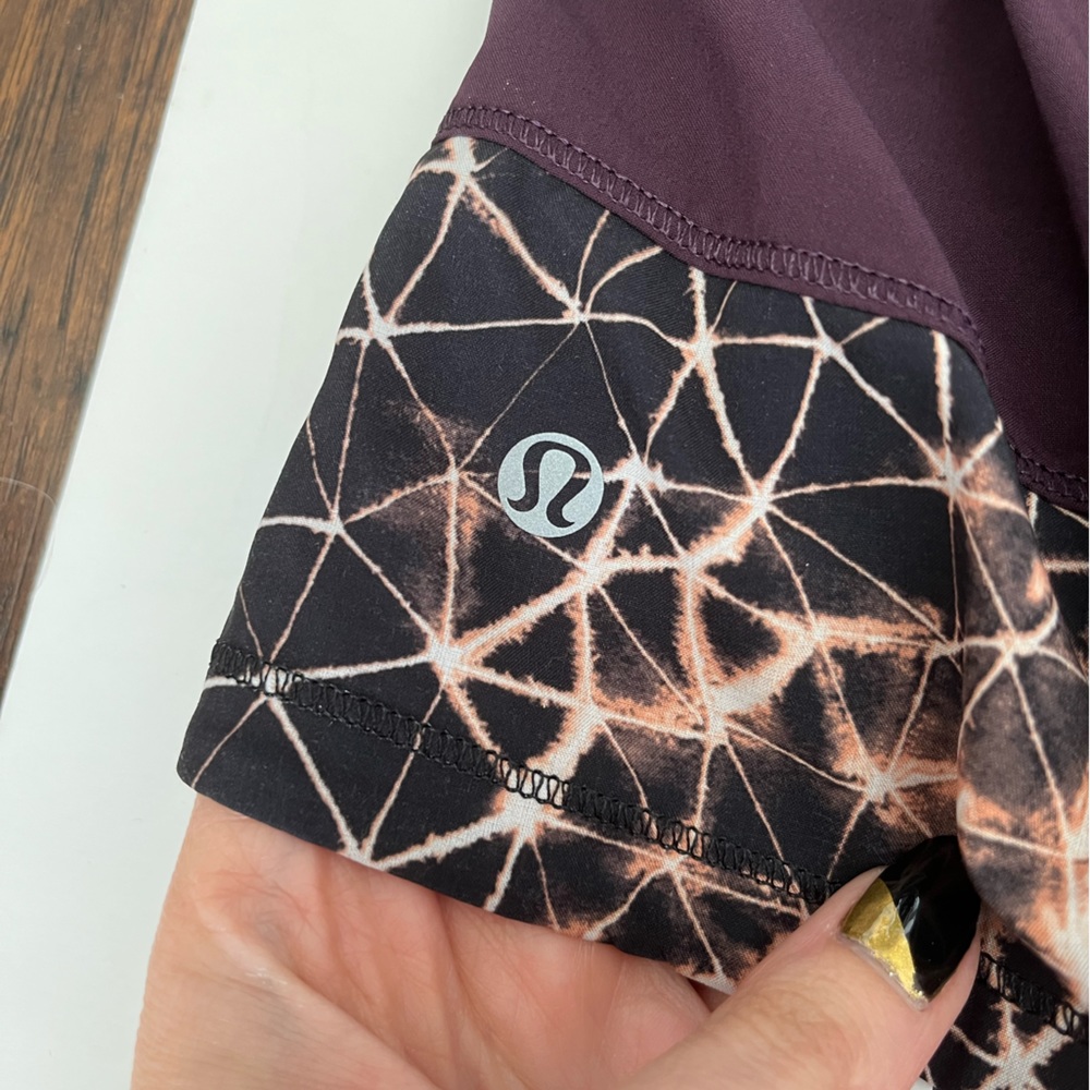 Lululemon Pace Rival Pleated Color Block Running … - image 6